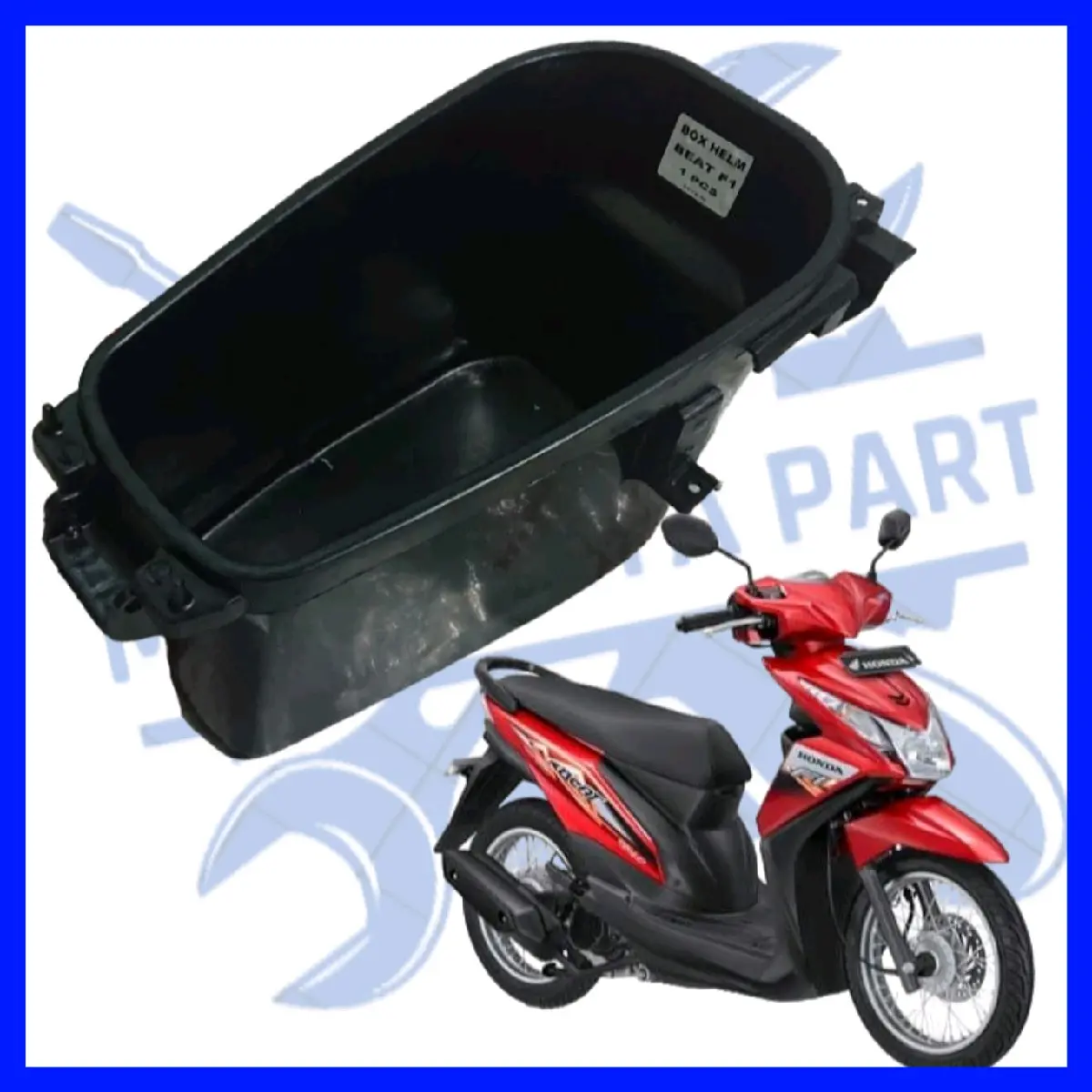 Box bagasi bawah jok beat fi stater kasar tahun 2013 2014 Motorcycle Aksesoris HONDA