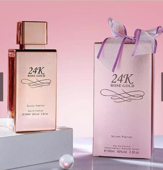 SELLION 24Gold 100ML EDP- Gold/Pink/Red Long Lasting Perfume