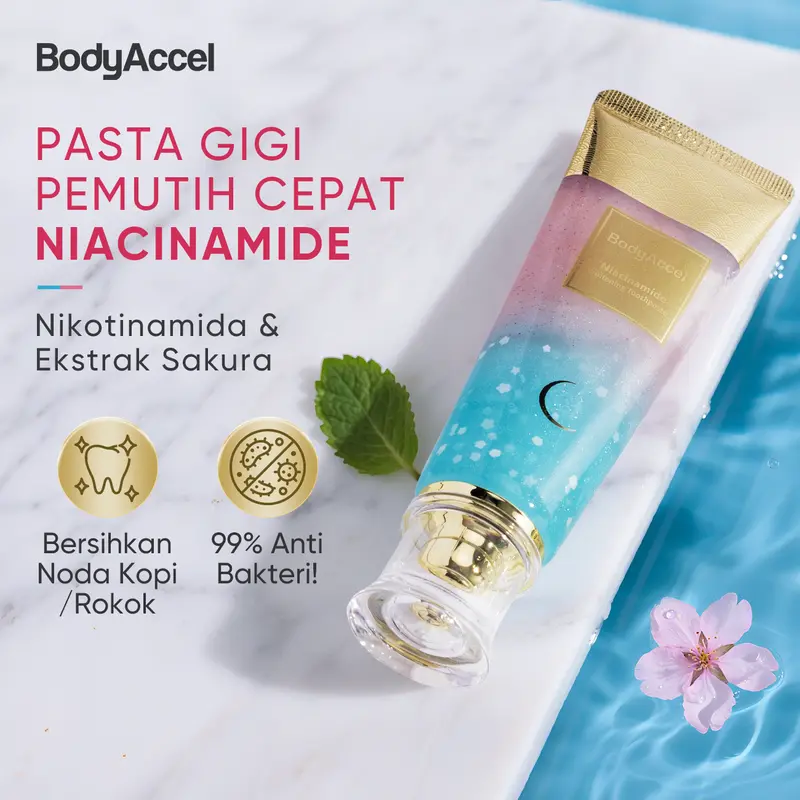 【Hanya untuk 1000 pengguna pertama】Pasta Gigi Probiotik  Niacinamide 【Tripel Whitening】 Pasta Gigi Penghilang Noda untuk Koreksi Warna Gigi, Gigi Sehat & Gusi & Karang Gigi Mulut Memutihkan 0