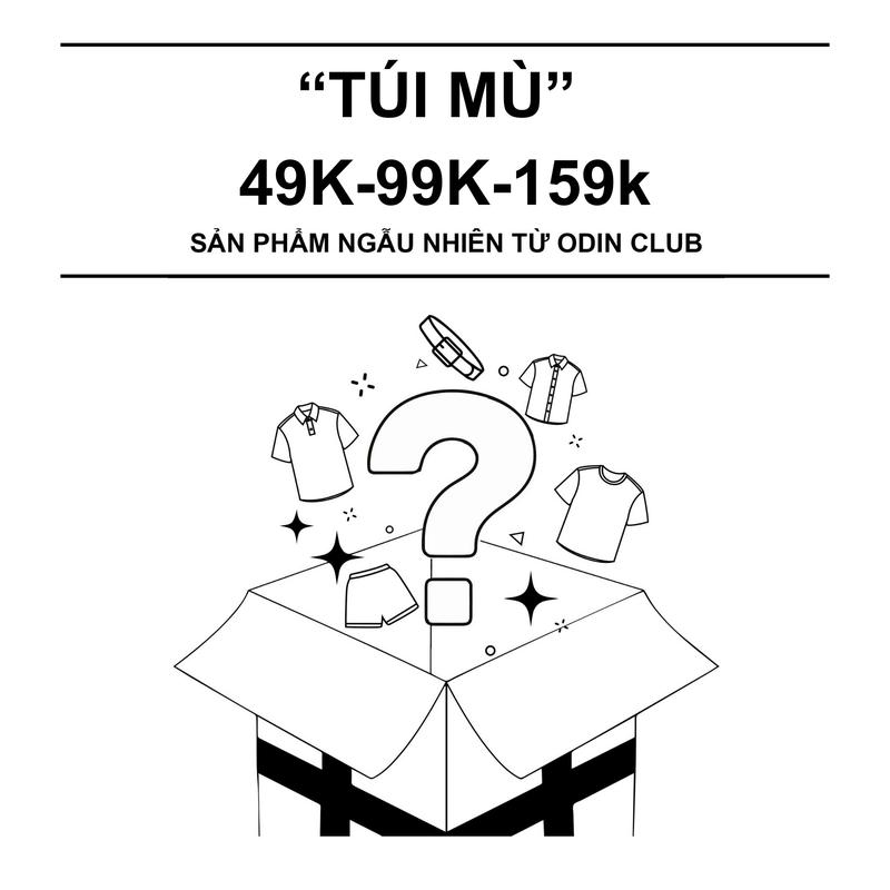 Túi mù bí ẩn ODIN CLUB, Mỗi túi có thể bao gồm 1 trong các sản phẩm: Áo thun, Áo polo, Áo Sơ mi, Quần, Phụ Kiện
