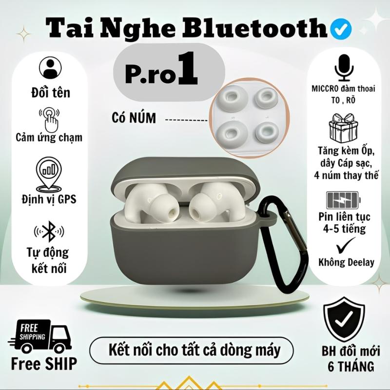 Tai Nghe Bluetooth PR.1 Chống Ồn ,Âm Thanh ÊM Miccro To-Rõ,BASS CĂNG Pin Trâu. Full Chức Năng