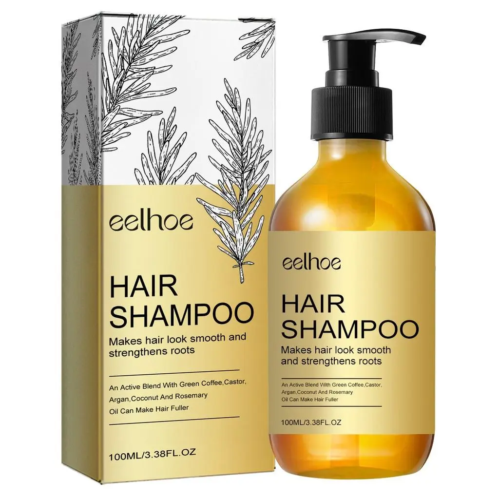 100ml Rosemary Shampoo Clean Hair Oil Control Fluffy Fresh Nourish Hair Roots Anti-Fall Smooth Shampoo