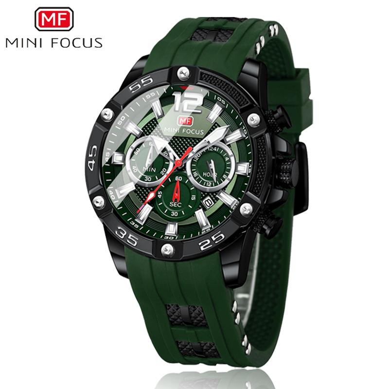 (Bảo hành 5 năm/thay thế miễn phí) Đồng Hồ  Đeo Tay Thời Trang, MINI FOCUS Chính Hãng, Dành Cho Nam Giới, Thạch Anh Mặt Số Kim, Đồng Hồ Bấm Giờ Dạ Quang, Không Thấm Nước, Đồng Đồng Hồ  Watch Thạch Anh Silicon Thể Thao, Dành Cho Nam Giới đồng hôn