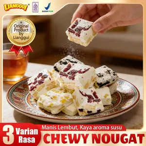[HALAL] LIANGGUI Nougat Mix 3 Rasa，Wajib ada di Hari Raya! Cranberry, Coklat, Mangga (Kemasan Satuan), Cemilan Si Kecil, Pesta Ulang Tahun, Penunda Lapar. Cemilan Pilihan Para Influencer, Mudah Dibawa, Kaya Rasa，Bahan Terpilih, Rasa yang Kaya,