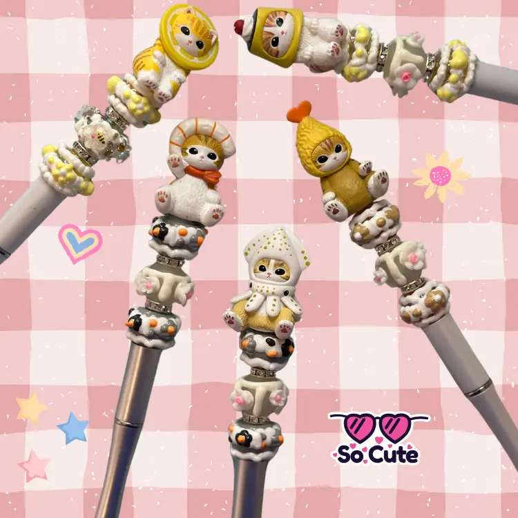 Super cute Mofusand Food Series DIY Writing Pen