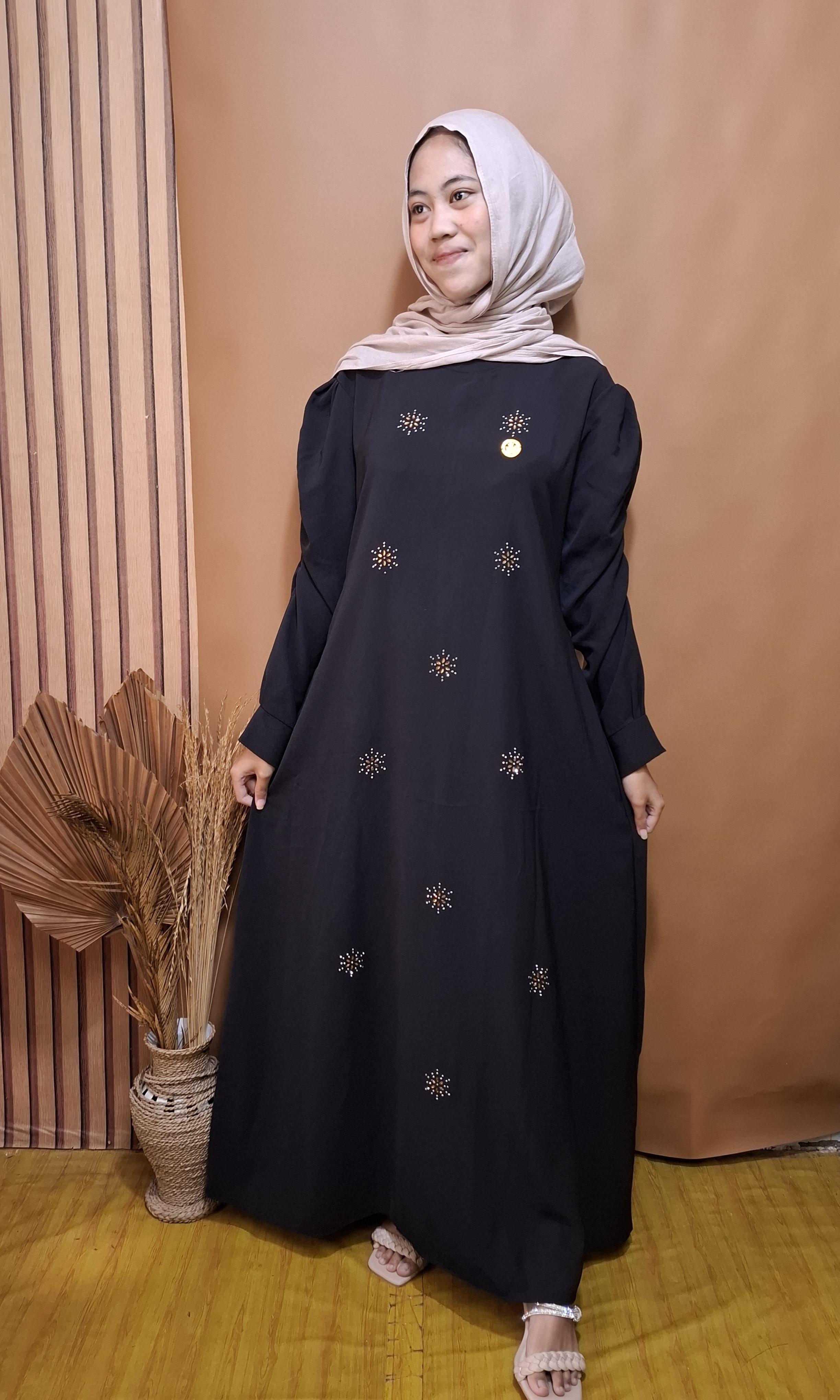 Gamis sabrina anti uv lengan kerut elegant simple dress lebaran tren kekinian untuk remaja dan dewasa Gamis sabrina anti uv lengan kerut elegant simple dress lebaran tren kekinian untuk remaja dan dewasa