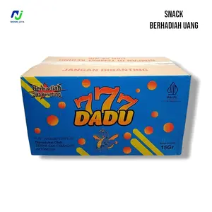 ( SNACK BERHADIAH UANG ) Snack DADU 777 berhadiah Pack Isi 10 Pcs/Kartonan Isi 40 Pcs@15GR