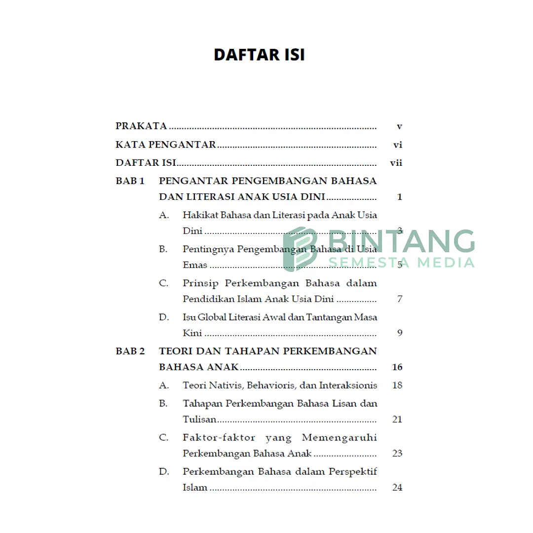 Pengembangan Bahasa dan Literasi AUD - Siti Nurul Aprida, M.Pd.