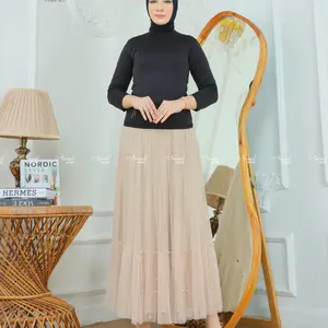 BILA JAYA Manset Baju Jersey Spandex Premium All Size Muslim Nyaman Wanita Dalaman Panjang Bahan Jersey Cocok Untuk Berbagai Bentuk Tubuh Muat Hingga BB +70kg Atasan Polos