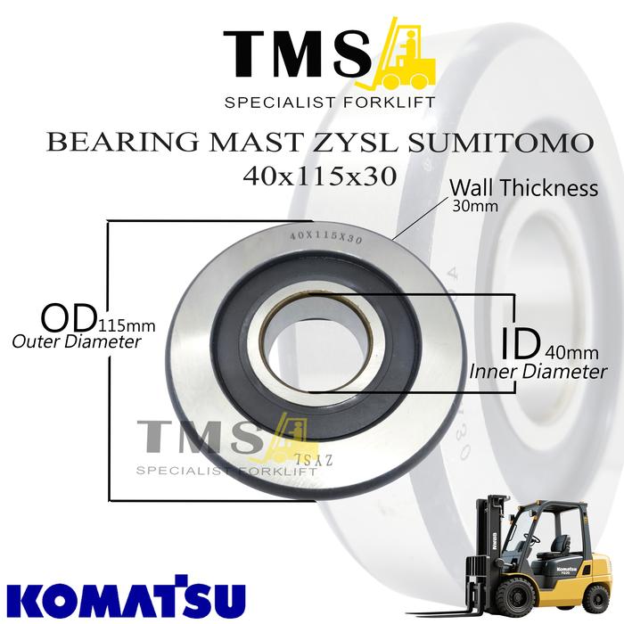 Gambar Mast Bearing Forklift 40x115x30 Forklift Komatsu FD dari sparepart.online Kota Tangerang Tokopedia