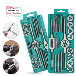 Tap Die Set 40 20 pcs Alat Snai dan Tap Ulir Dart Mur Baut Alat Senai 12pcs 20pcs Senei Die Senei Logam kunci  ring