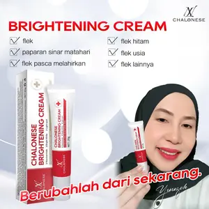 [Yuuzeh rekomen] Chalonese BRIGHTENING ATAU WHITENING CREAM  BPOM Membantu Mencerahkan Kulit Wajah dan Membuat Kulit Wajah Lembab