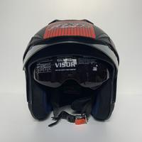 Gambar Helm JP7 Moto GP (Merah) Hitam Doff Double Visor Dua Kaca Helem SNI Helmet Dewasa - JP7 Moto GP Merah Hitam Doff dari CRX Helmet Kota Administrasi Jakarta Utara 4 Tokopedia