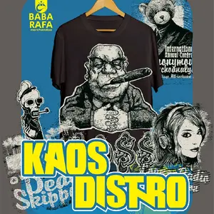 kaos distro kain katun kombed 24s, , kaos menyerap keringat Combed Oblong Baju Pria Polos Sablon Distro Dewasa Custom Wanita Keren Nyaman Atasan Anime Pendek T-Shirt