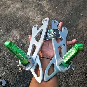 FOOTSTEP BELAKANG NON JOMBLO FIZR FIZ R + STEP THAILAND DUDUKAN MODEL BPRO RX SILVER HIJAU