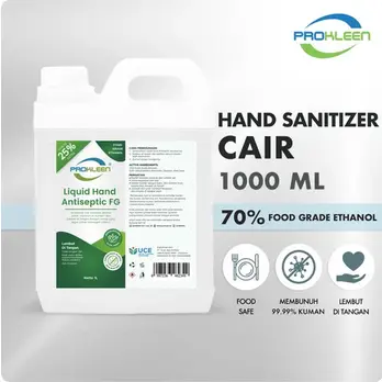 Hand Sanitizer Cair 70% Food Grade Antiseptik PROKLEEN 1L 0
