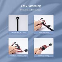 Gambar OLYPS Mouse Headset Earphone Kabel Cables HDMI Cable Cases Protectors Winders,Reusable/Stickable Storage rope Office accessories - 1PC  Cable Tie, Black dari Olyps Store Kab. Tangerang 4 Tokopedia