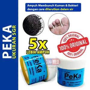 PEKA (PERMANGANAS KALIKUS) OBAT KULIT JAMUR GATAL BIRU ISI 5GR KUNING 2GR OBAT KORENG LUKA