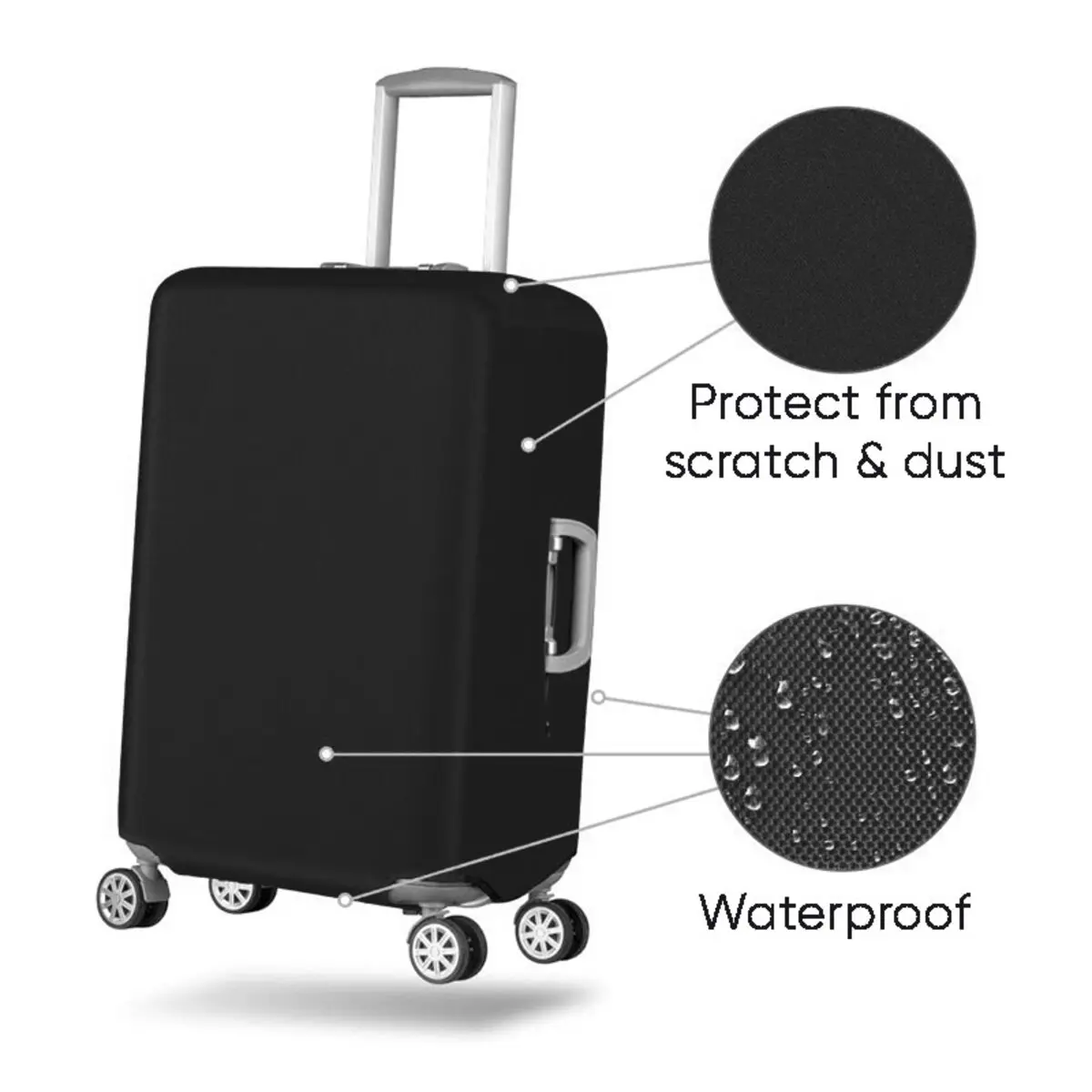 Cover Koper Elastis Suitcase Luggage Penutup Sarung Koper