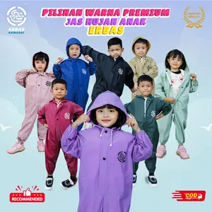 ERBAS - RAINCOAT | JAS HUJAN JUMPSUIT ANAK LAKI & PEREMPUAN KIDS APD USIA 1-6 TAHUN