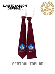 Dasi SD Laki-Laki Perempuan/Sablon DTF Logo tut wuri