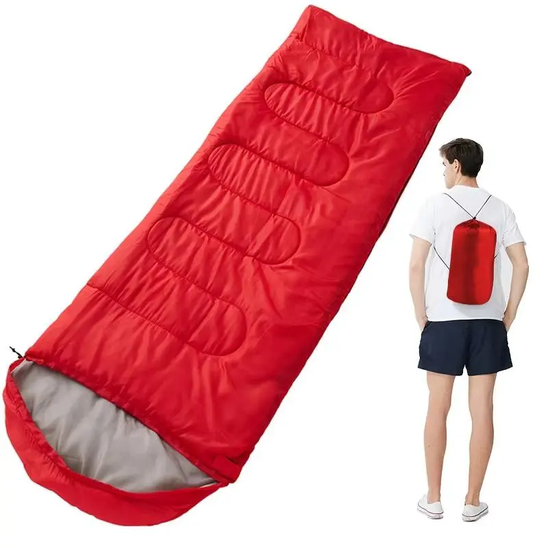 Portable Outdoor Sleeping Bag, Lightweight & Warm Sleeping Bag, Comfortable Sleeping Bag for Hiking, Team Travel, Climbing, Off-road, Self-driving 0