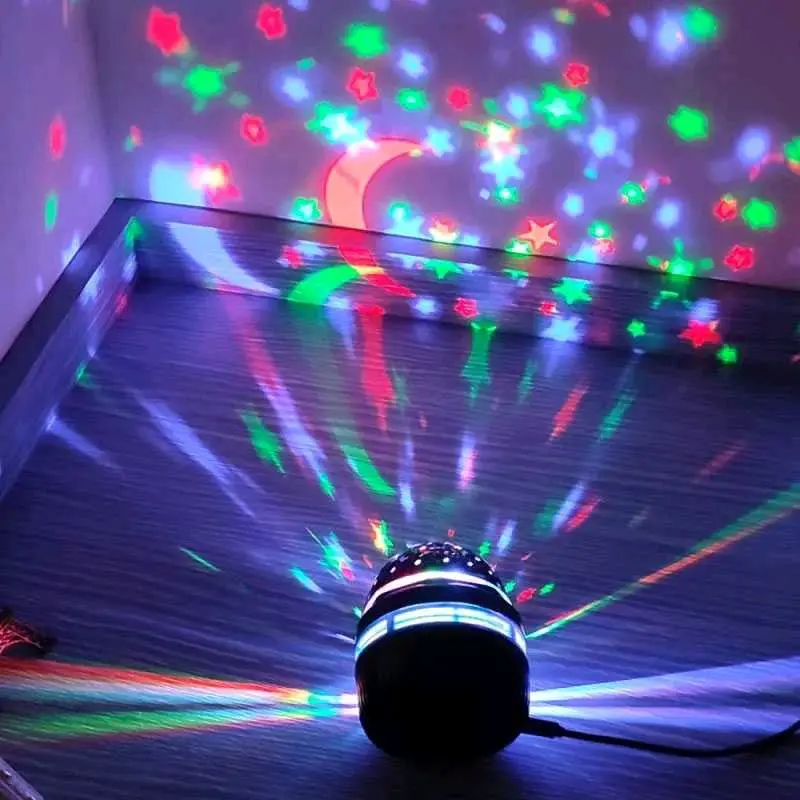 Lampu Tidur Proyektor LED RGB Moon Night Light Star 5V 3W - XKL-Q6