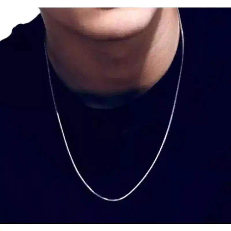 KALUNG TITANIUM PRIA / KALUNG PRIA / KALUNG TITANIUM SILVER PRIA DAN WANITA PERAK ANTI KARAT