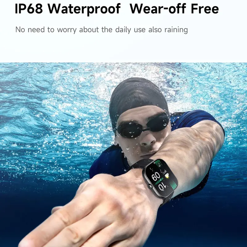 [NEW] WISELION W10 Precise Heart Smartwatch Sport - All Day Power -  Bluetooth Fitness Tracker - IP68 Anti Air 4