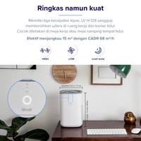 Gambar Levoit LV-H128 Desk Air Purifier Dual HEPA Filter H13 LV-H128 Aromatherapy Pembersih - LV-H128, White dari Levoit Indonesia Kota Administrasi Jakarta Utara 4 Tokopedia
