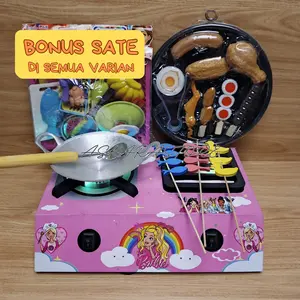 Mainan Mini Kompor LED  / Kompor Bisa Nyala / Bisa Dicas Set Hadiah Game kompor listrik mini  anak