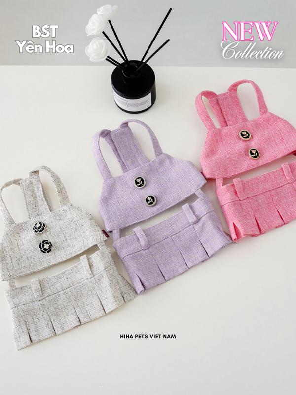 Áo Váy Cho Chó Mèo Bộ Sưu Tập Yên Hoa Cho Thú Cưng Đi Chơi Quần Áo Cho Thú Cưng Thiết Kế Thời Trang Cao Cấp Hiha Pets.