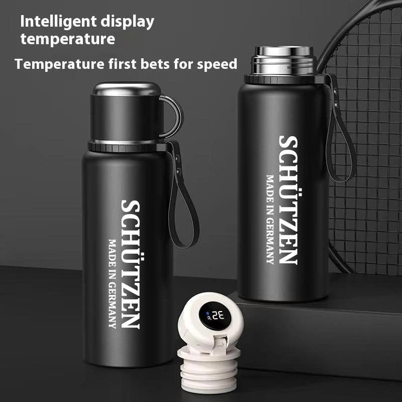 Bình Giữ Nhiệt Germany Inox 316 Cấp Y Tế Dung Tích 800ml 1200ml 1500ml 2000ml Có Báo LED Nhiệt Độ Nước Kèm Lọc Trà & Cốc Uống Nước Sang Trọng Cao Cấp