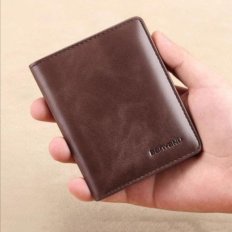 Chất lượng cao Da Ví nam RFID Mỏng Ví ngắn Ví đựng thẻ Nam