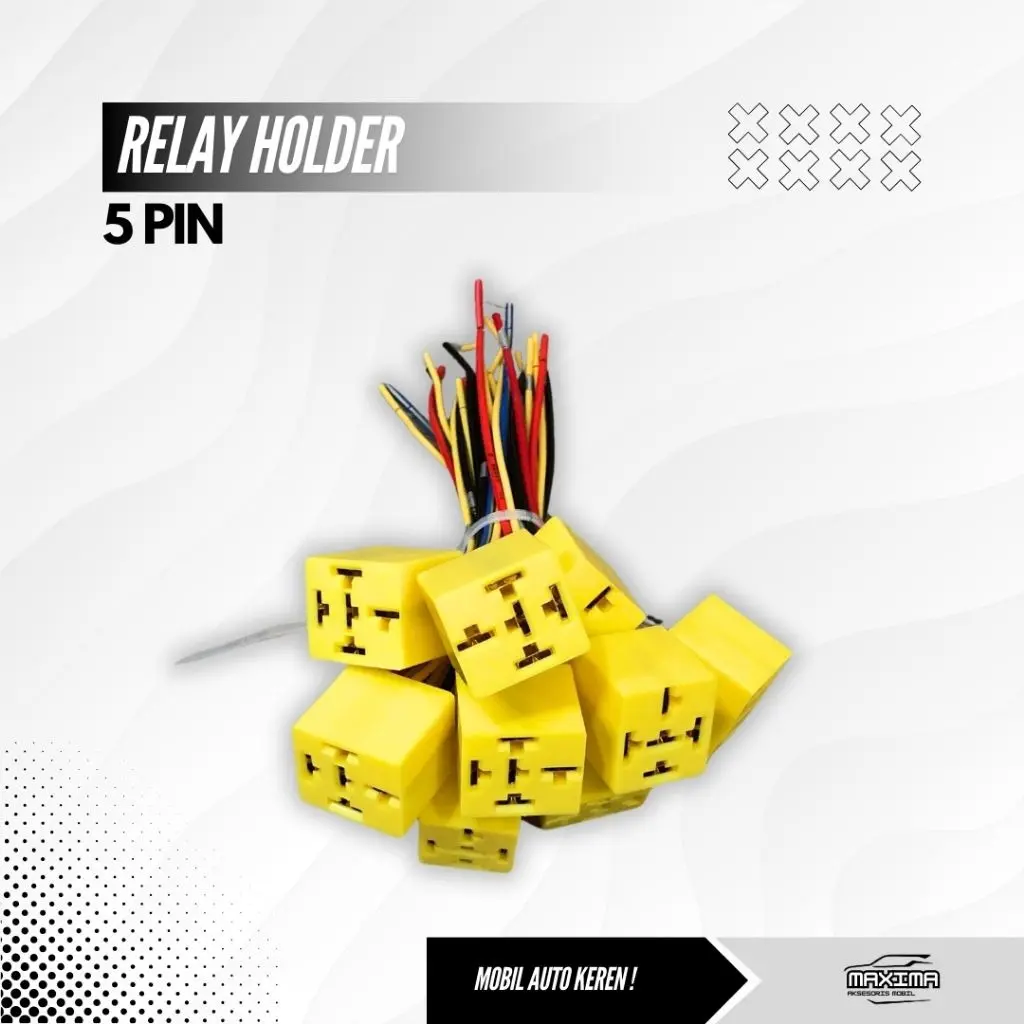 Soket Socket kabel Relay/Soket kabel rumah Relay 5pin Harga per 1 pcs untuk Klakson dan lampu