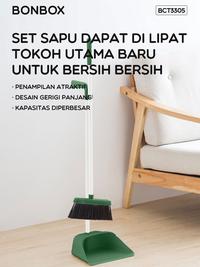 Gambar 【BISA COD】Pel Magic Microfiber Serut BCT3903 + BONBOX Cleaning Tools Sapu 2in1 Alat Pembersih Lantai Set Sapu Pengki Green Hijau Dilengkapi Gerigi Penyaring Rambut Sapu Kombinasi Pengki Sapu BCT3305 - BCT3903+BCT3305 dari Bonbox Indonesia Kab. Tangerang 2 Tokopedia