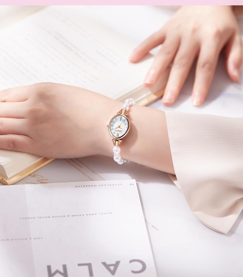 Product Introduction of REBIRTH Jam Tangan Wanita Gelang Anti Air Original Korea Elgant Model Tali Mutiara Jam Tangan Cewek   REL0136 16