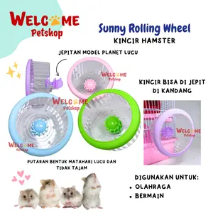 Sunny Rolling Wheel Kincir Hamster Olahraga Jogging Lucu Main Lari