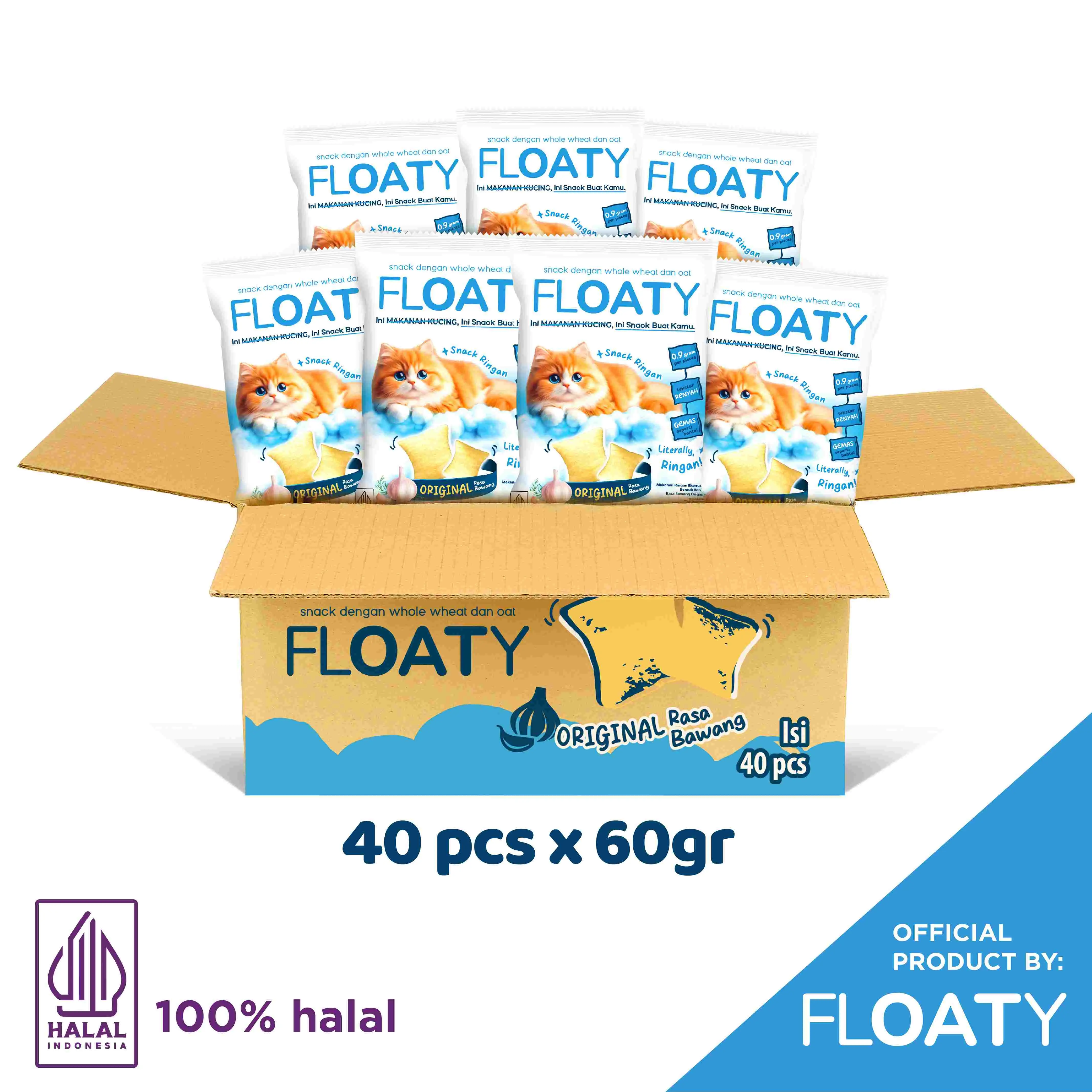 PAKET KUCING GEMES - 40 pcs Floaty Snack Original 60 gr
