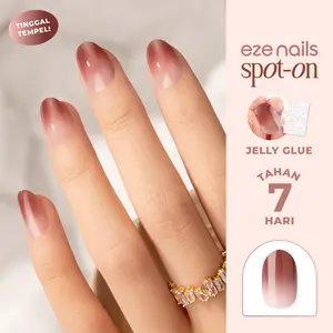 Go Brick or Go Home - Eze Nails Spot On Manicure (Kuku Palsu Tempel + Jelly Bond)