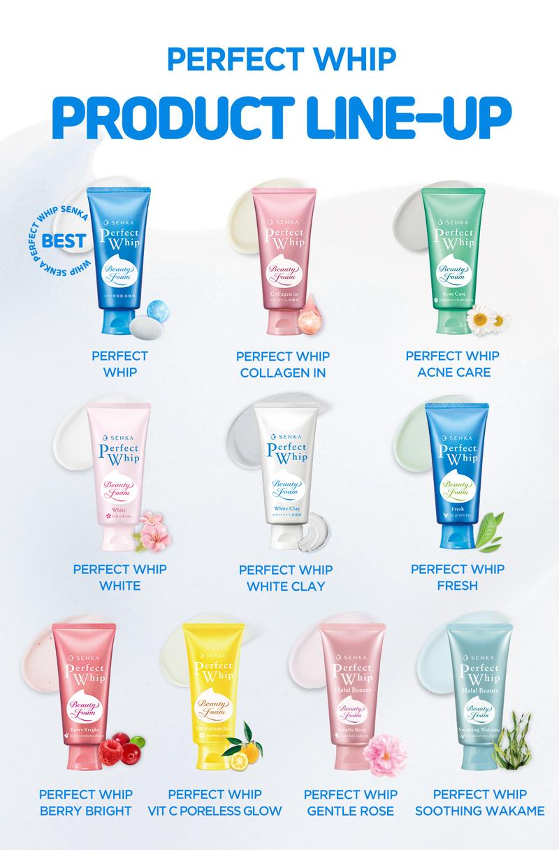 Product Introduction of SENKA Perfect Whip Gentle Rose Facial Foam 100gr - Mengandung Hyaluronic Acid Membersihkan Wajah 4