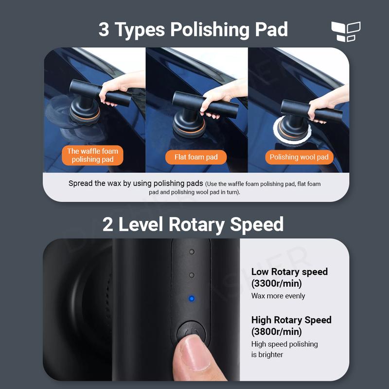 BASEUS Portable Wireless Car Polisher 4