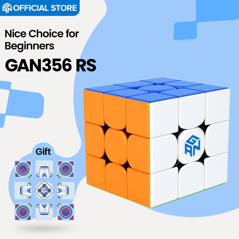 GAN 356RS Speed Cube Magique 3x3x3, Magic Cube de Vitesse sans