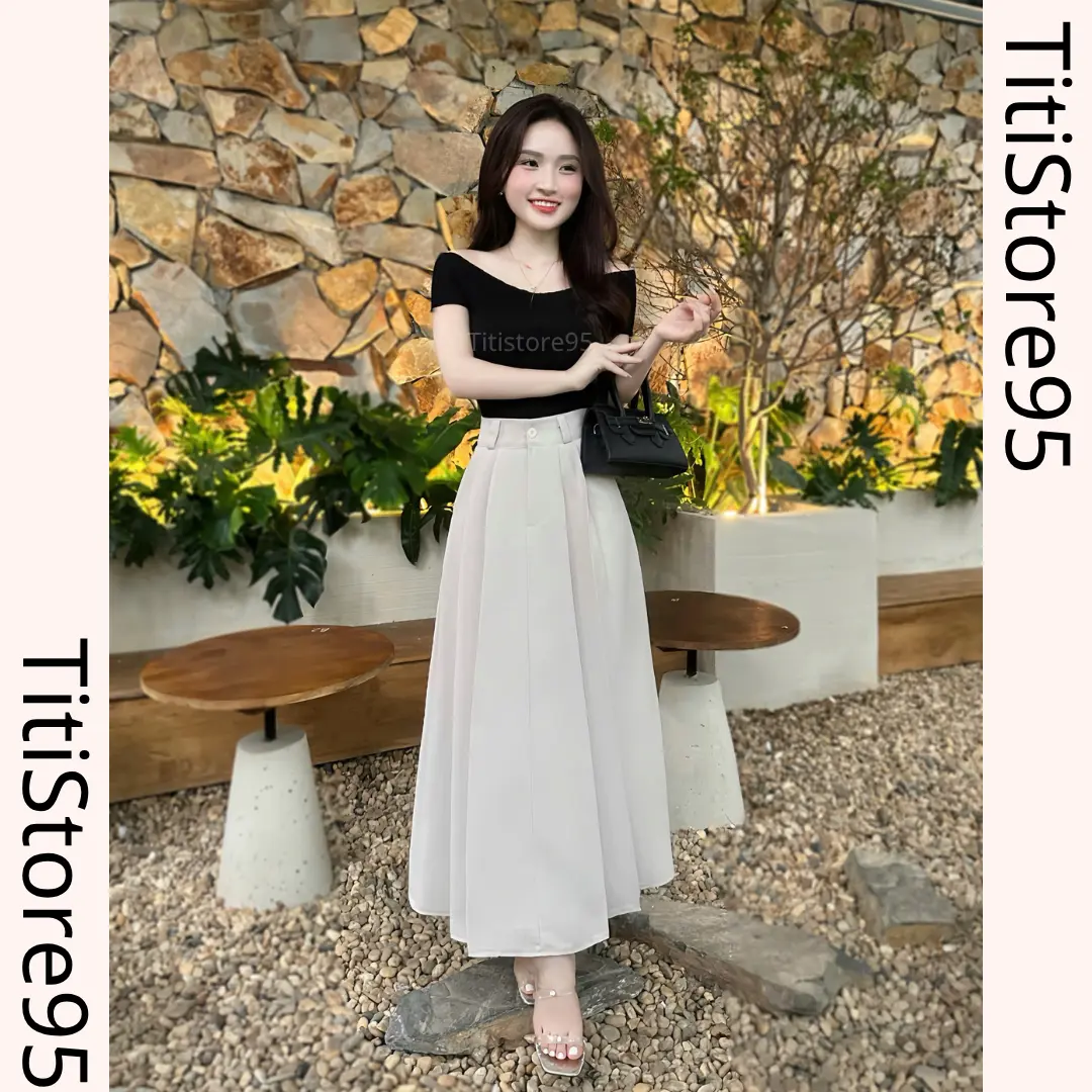 Chân váy xếp ly bồng bềnh công sở thanh lịch 2 dáng dài ~87cm hoặc ~75cm ( có hai túi) vải Vitex | BigBuy360 - bigbuy360.vn Chân váy xếp ly bồng bềnh công sở thanh lịch 2 dáng dài ~87cm hoặc ~75cm ( có hai túi) vải Vitex | BigBuy360 - bigbuy360.vn