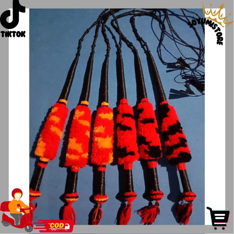 Pecut bopo murah 2 meter, pecut pawang, pecut gambuh, pecut kepang, jaranan, cemeti,pecut murah jaranan/barongan/bantengan/celeng/pecot/pecut budaya jawa SYS 2