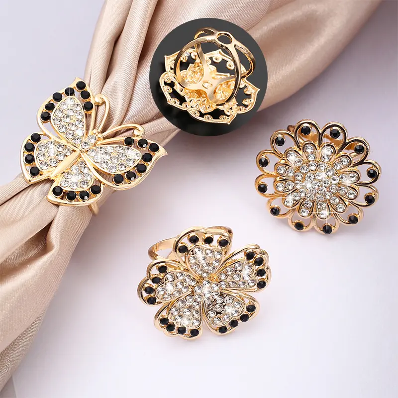 Ring/Bros/Hijab/Gesper syal bunga baru/Mewah dan cantik/Penjualan langsung pabrik/kupu-kupu