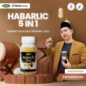 Habarlic 5in1 Kapsul Isi 60 & 100 Kapsul | Habbatussauda - Propolis - Zaitun - Garlic - Rimpang Jahe I Kapsul Herbal | BPOM Halal