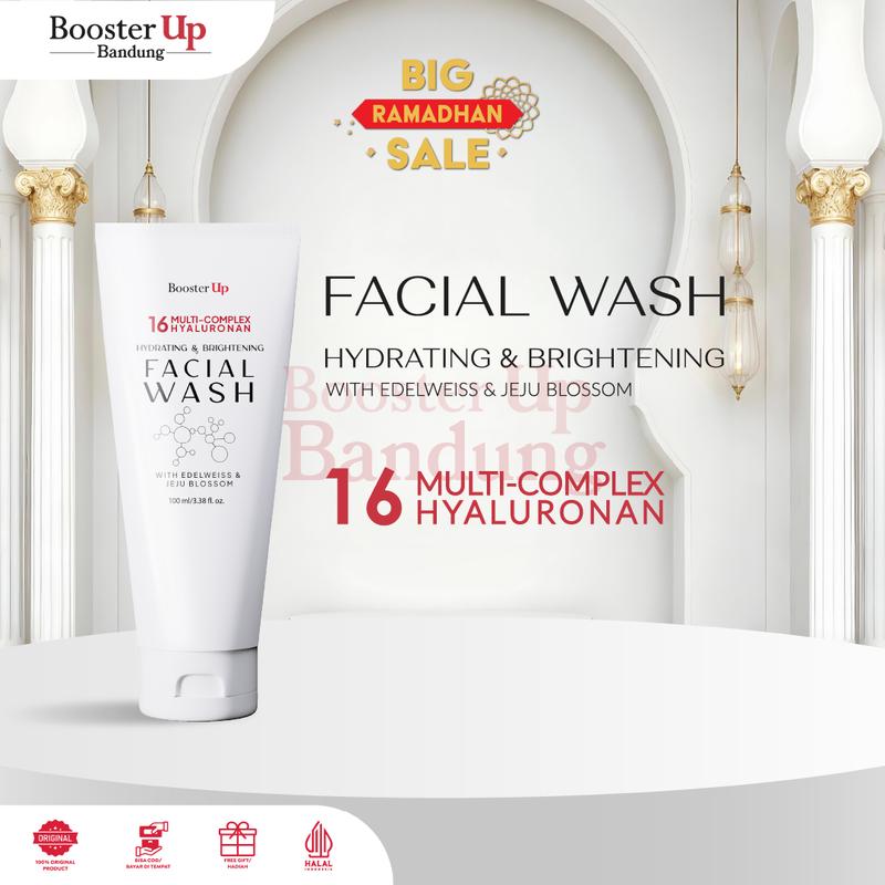 Booster Up Ultimate Skincare by Glam Shine Face Wash Ecer pembersih wajah 5