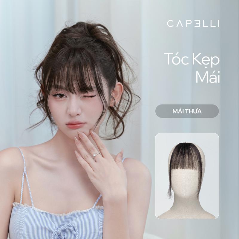 Tóc Kẹp Mái Thưa CAPELLI Dệt Thủ Công Từ Tóc Thật