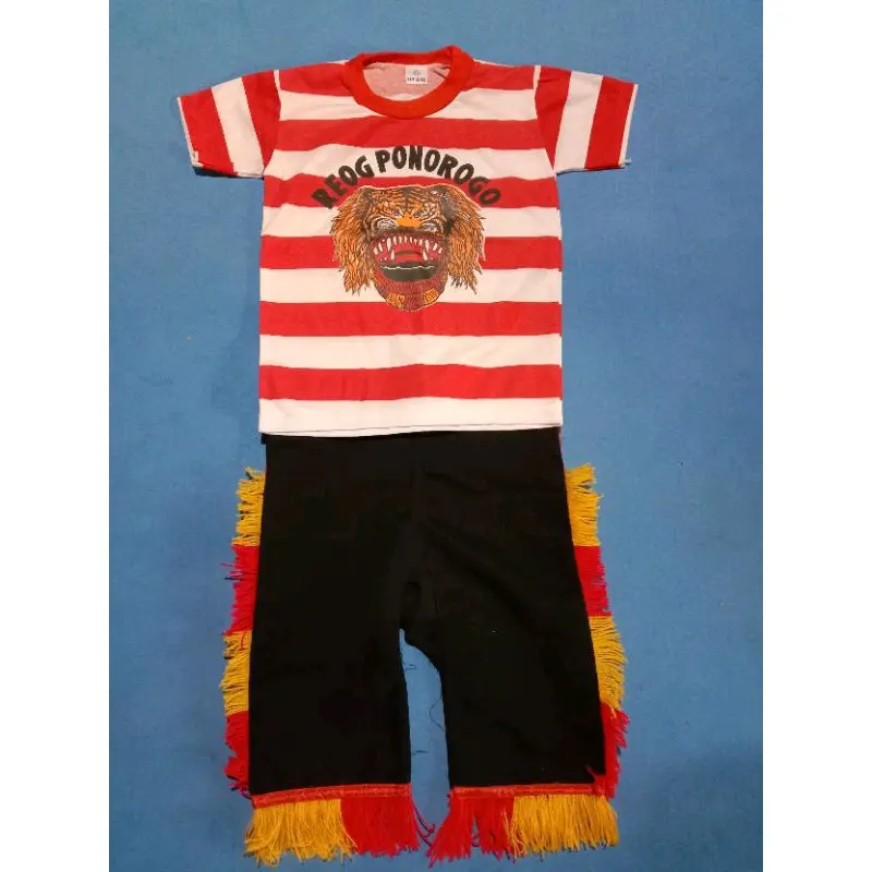 Setelan reog anak, kaos jaranan, kaos barongan